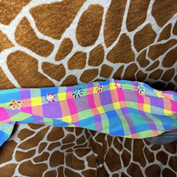 Disney Encanto Cakeworthy Plaid Flannel Shirt 'We Don't Talk About Bruno' 2XL - Picture 3 of 6